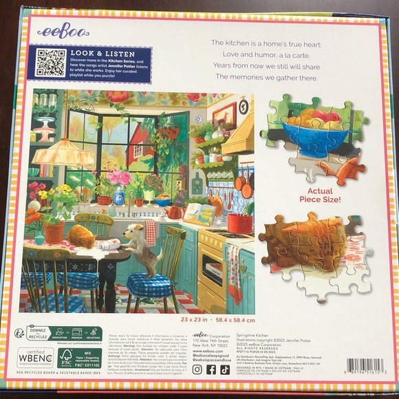 Springtime Kitchen Puzzle 1000 pieces - Picture 2 of 4